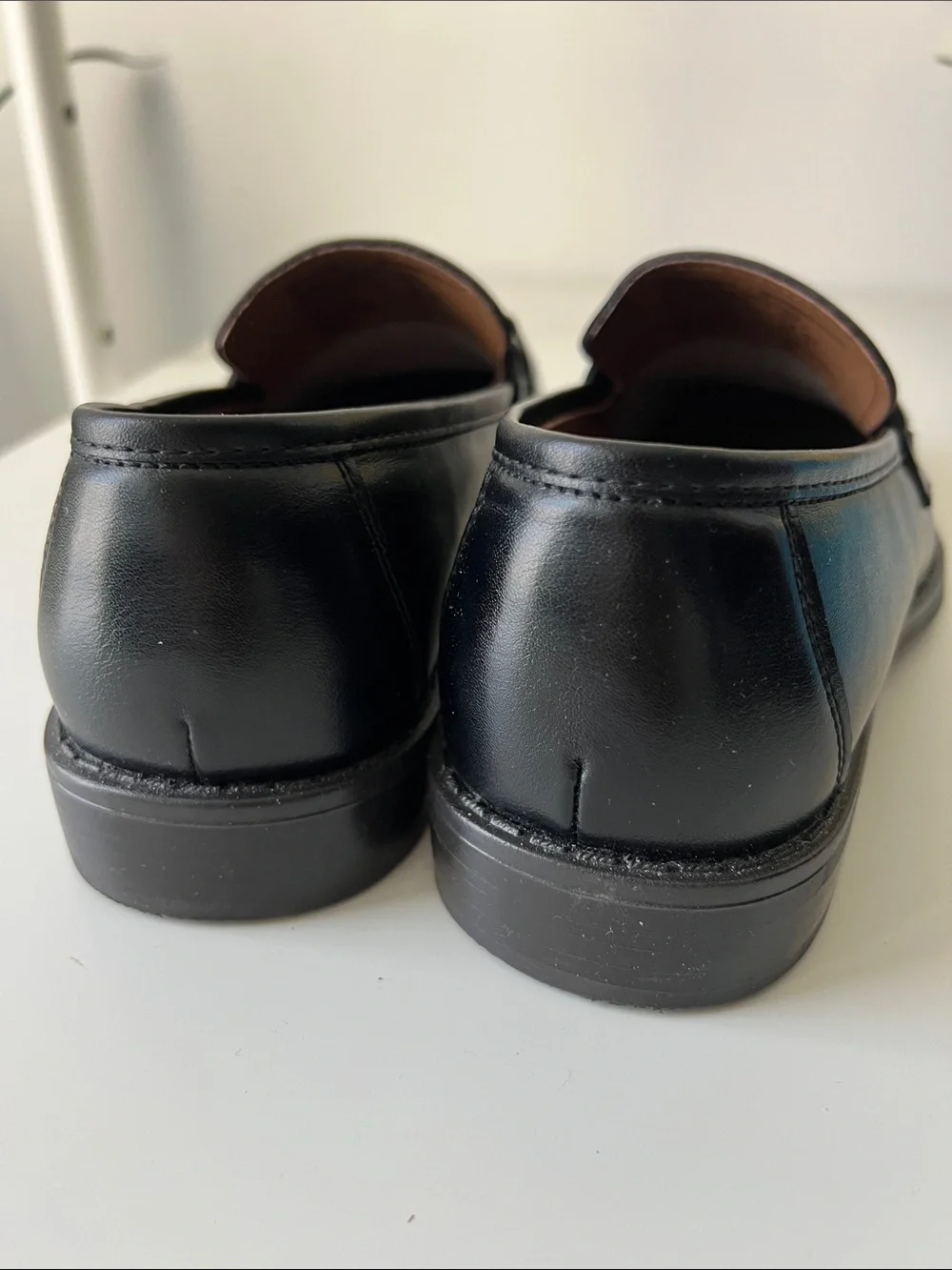 George Men's Jackey Black Slip-On Loafers with Metal Bit 8